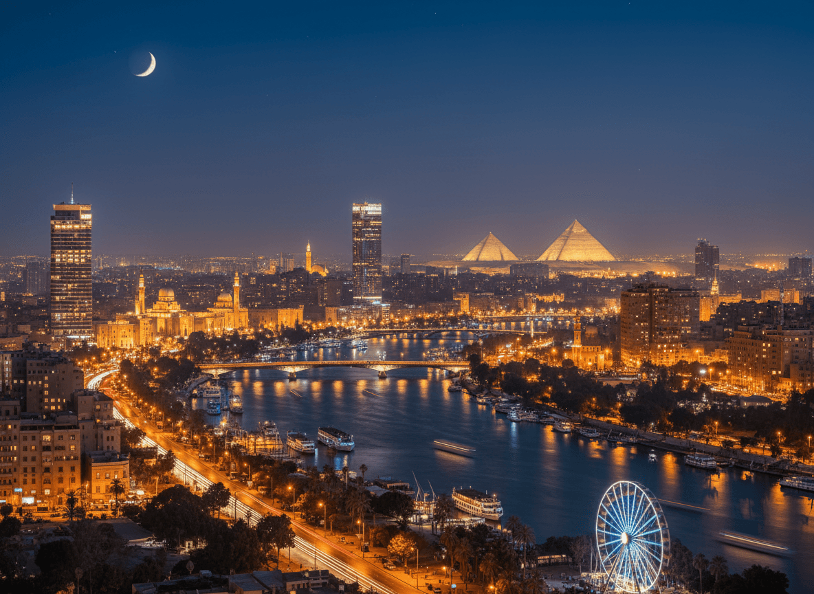 Cairo Night Skyline Tour