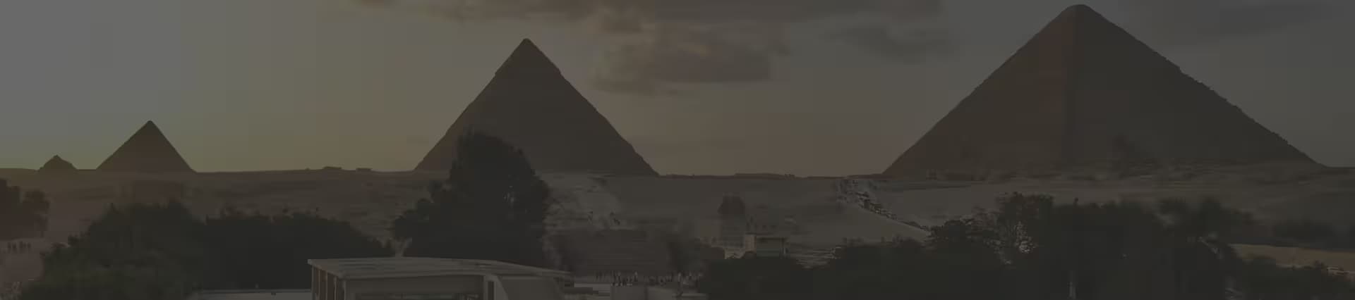 3 Pyramids view