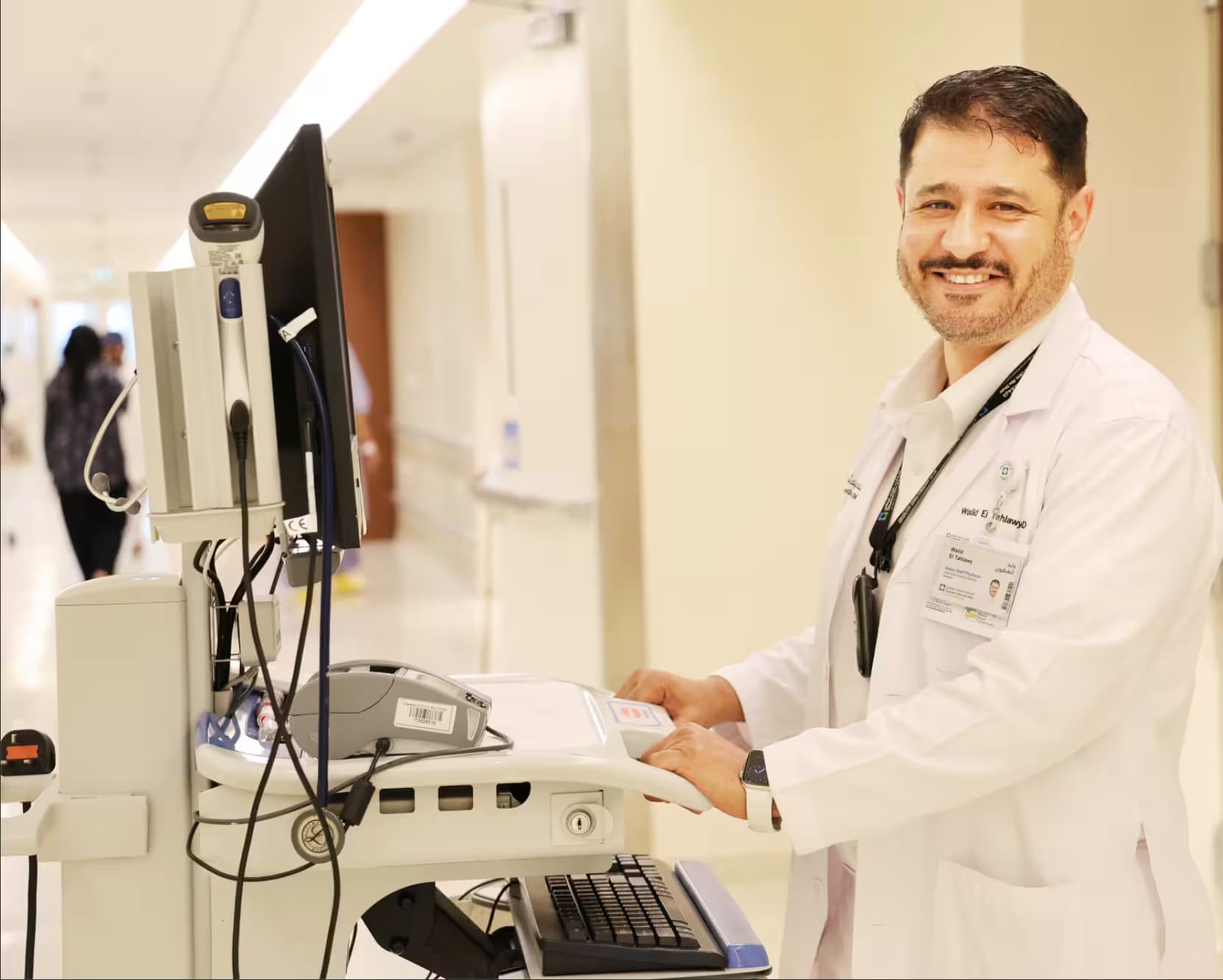 Medical professionals in scrubs